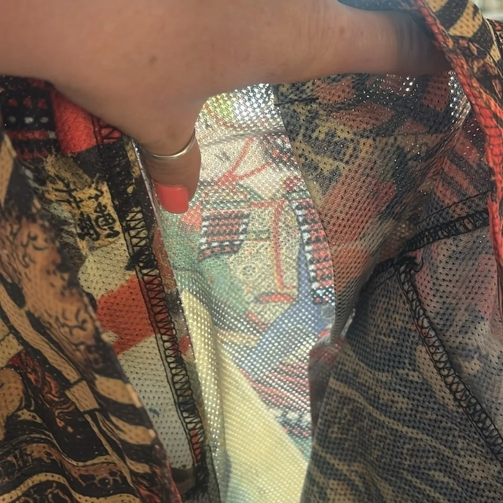 Iridium 77 Oriental perforated shorts